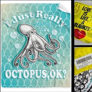 Octopus Blanket Throw - Ocean Animal Theme